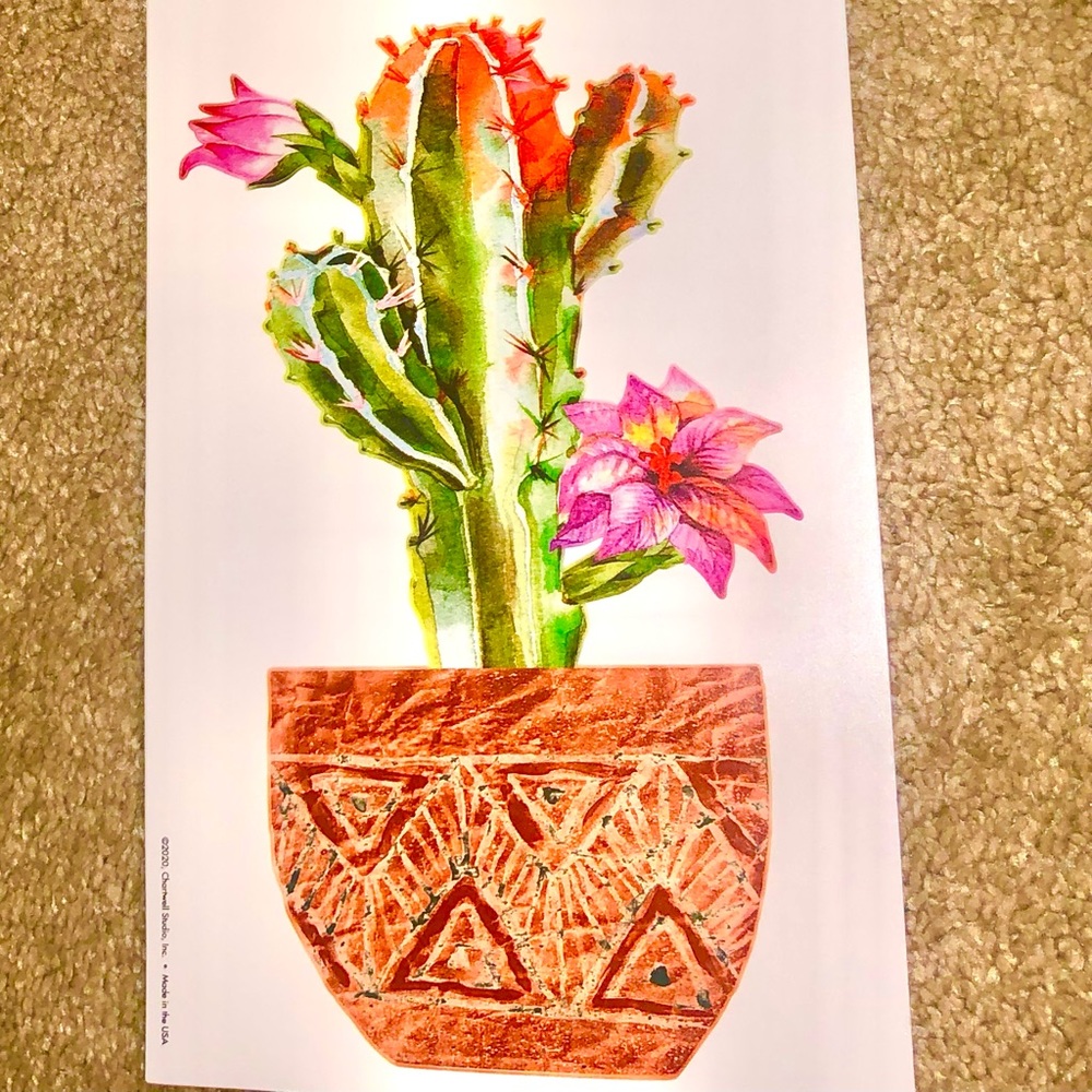 🌵POTTED CACTUS WALL ART 🌵 - Picture 7 of 10